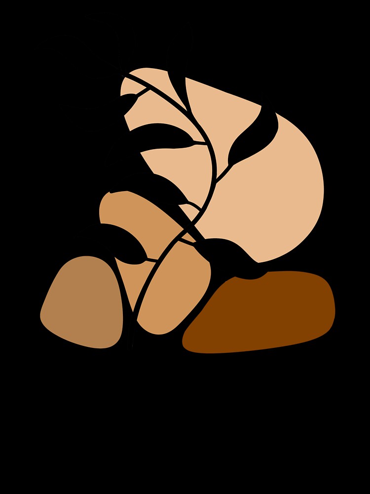 Chocolate Brown Boho Minimalism by Sartoris Art Unisex