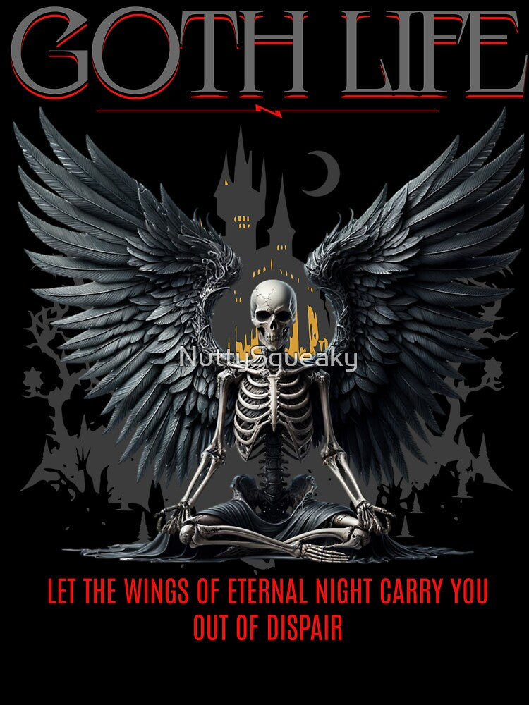 Goth Life_Wings of Eternal Night by NuttySqueaky Unisex