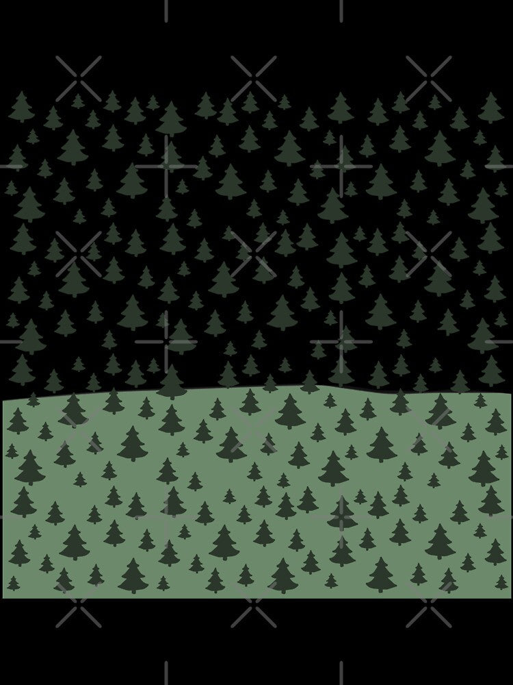 Pop Patterns - Trees Greens by Sweetie Spicy Unisex