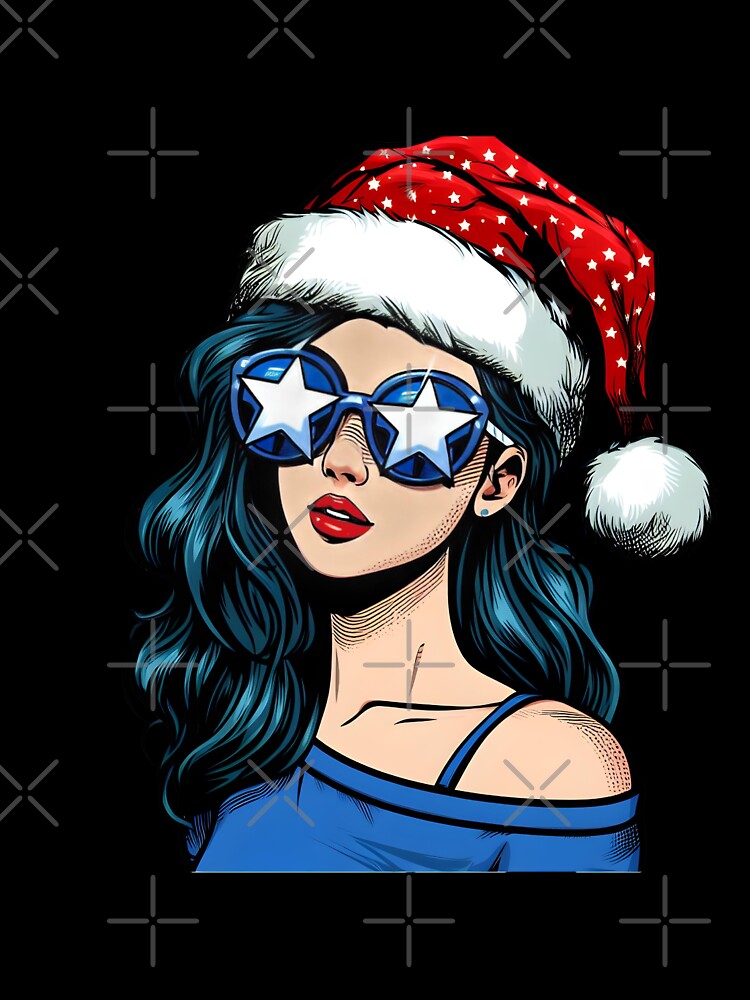 Pop art Christmas girl by AnetArtStore Unisex