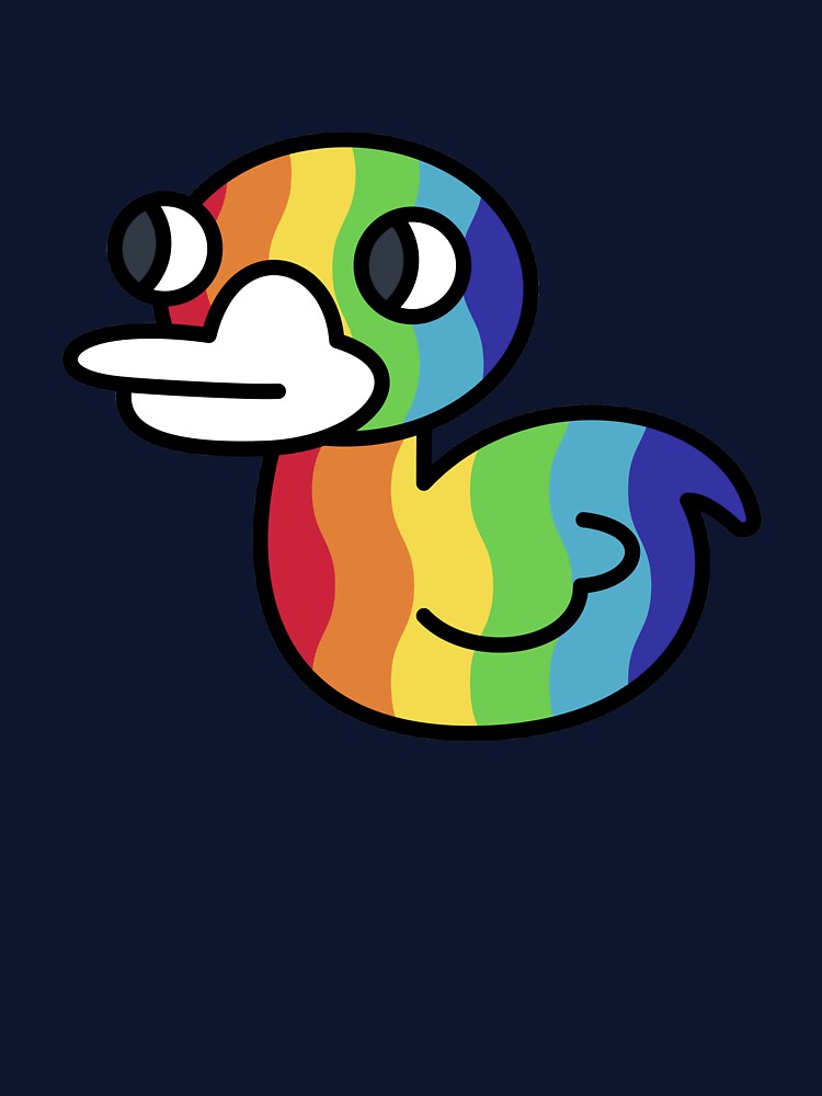 Rainbow Duck by SideQuestDoodles