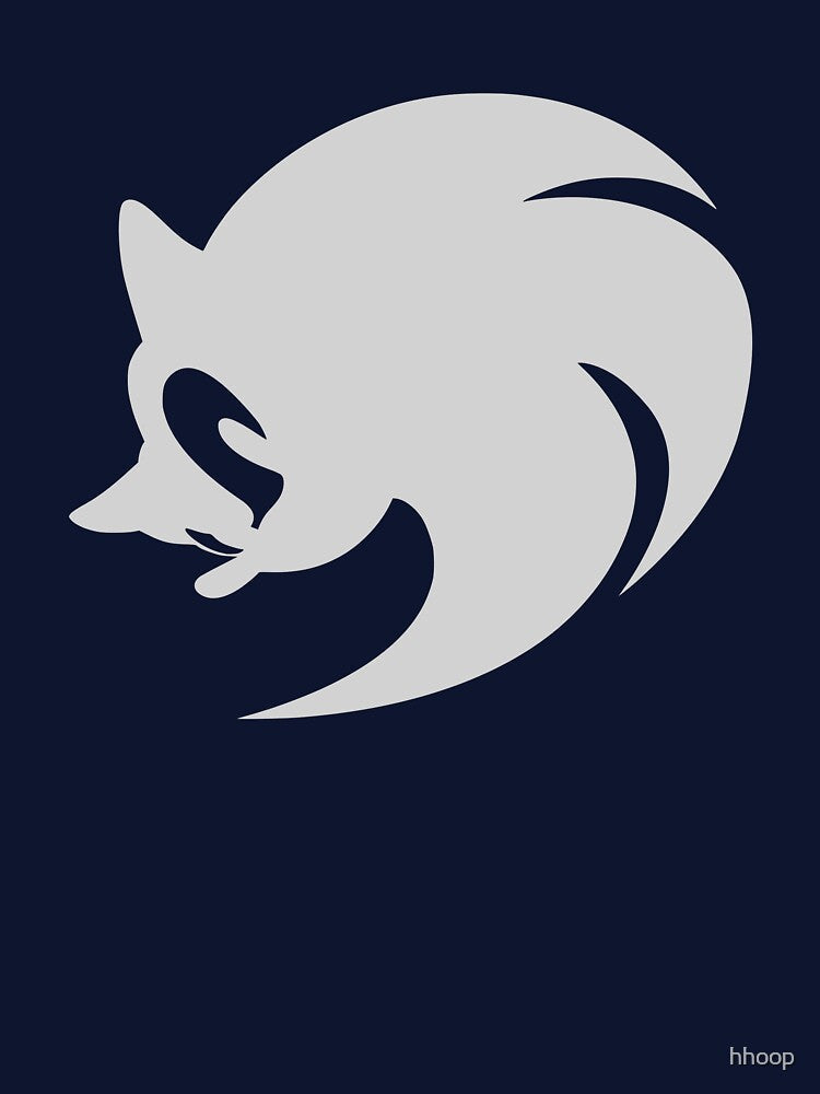 Modern Sonic Icon White by hhoop Unisex