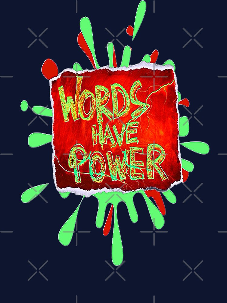 Words Have Power Lettering Design,2, Words, Illustration Abstracto, Motivational Quotes by Adri Barnard