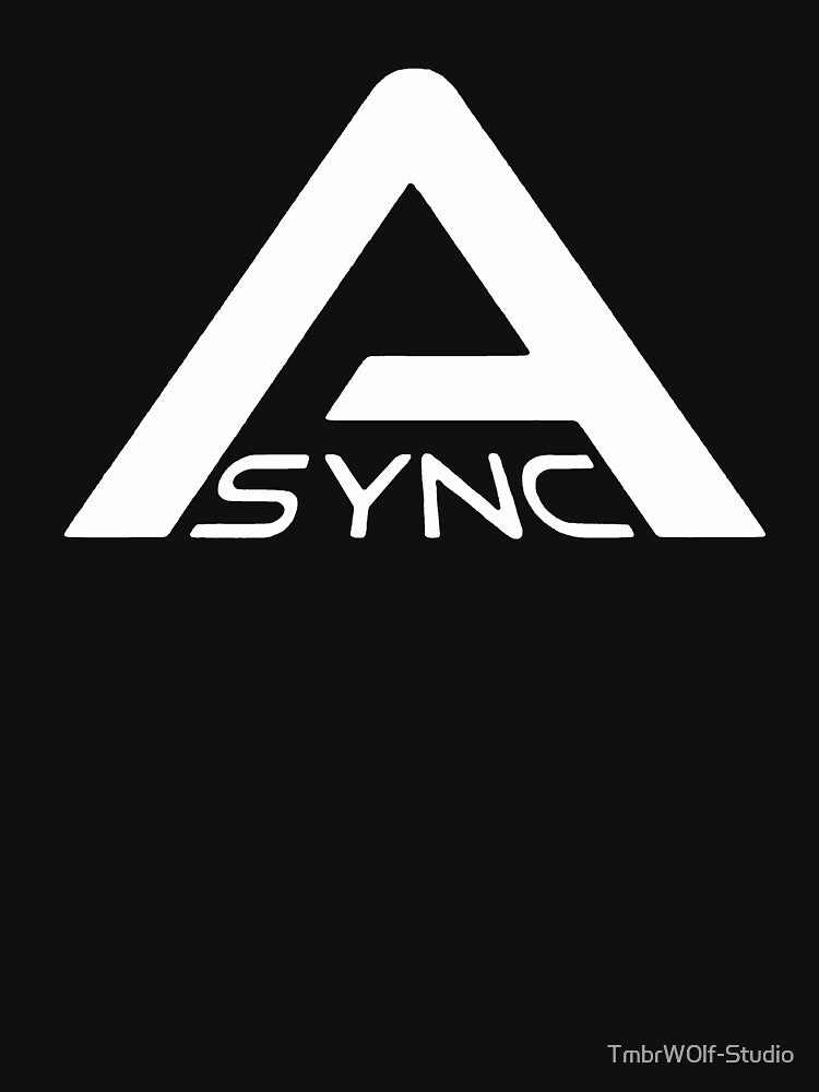 A-sync Backrooms ~ Minimalist White Emblem by TimberW0lf Studios Unisex