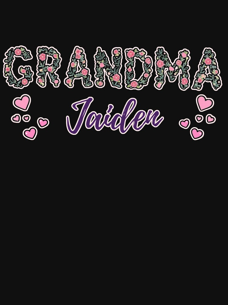 Custom Grandma Jaiden Design – Personalized Grandmother Gift by PriyaMagic