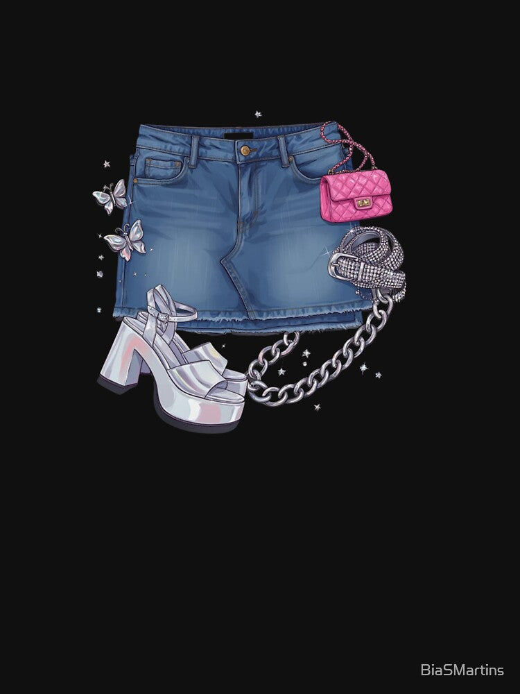 Y2K Denim fashion by BiaSMartins