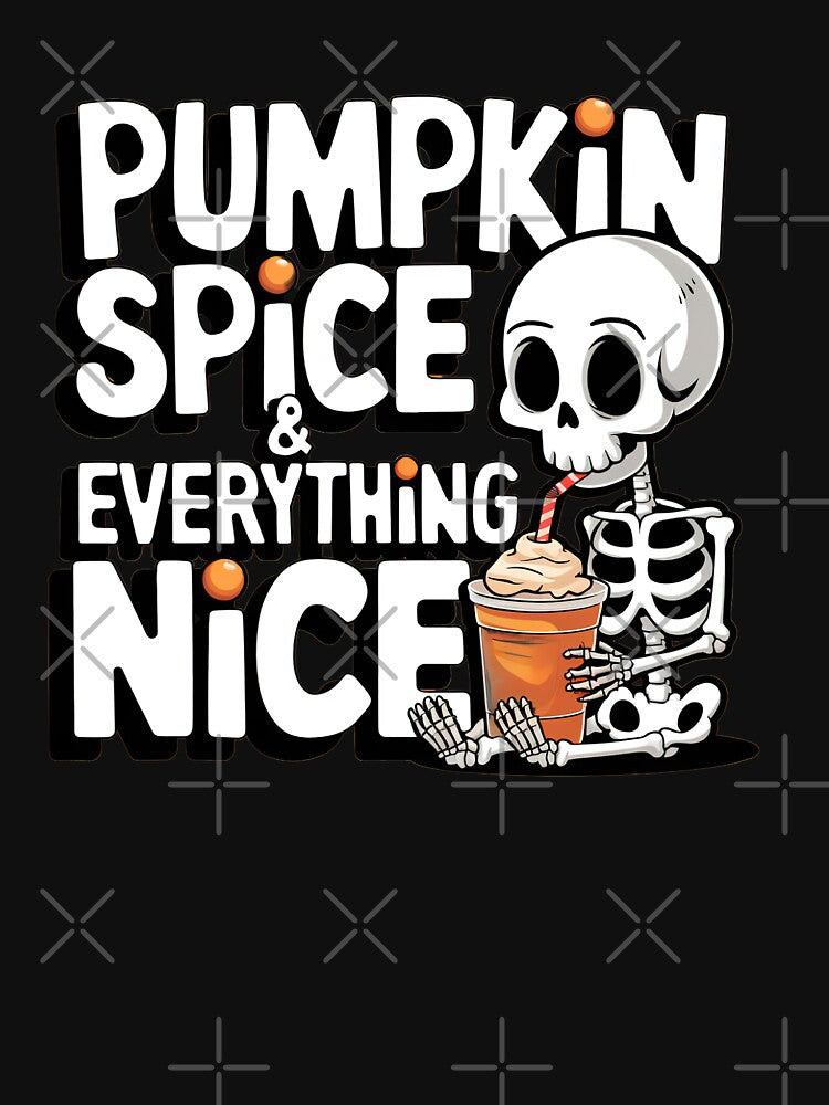Pumpkin Spice Skeleton Halloween by Metin Ozer