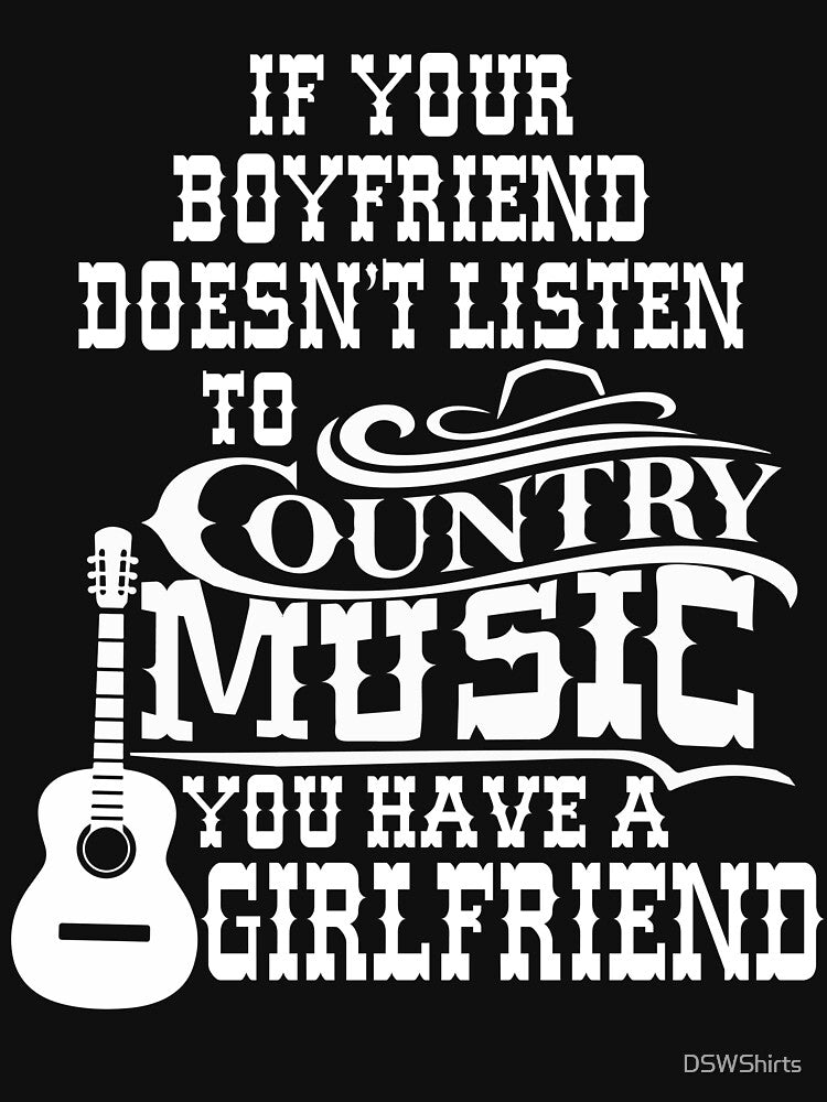 Funny Country Music Gifts Women Gift Girlfriend Coutry Music by DSWShirts