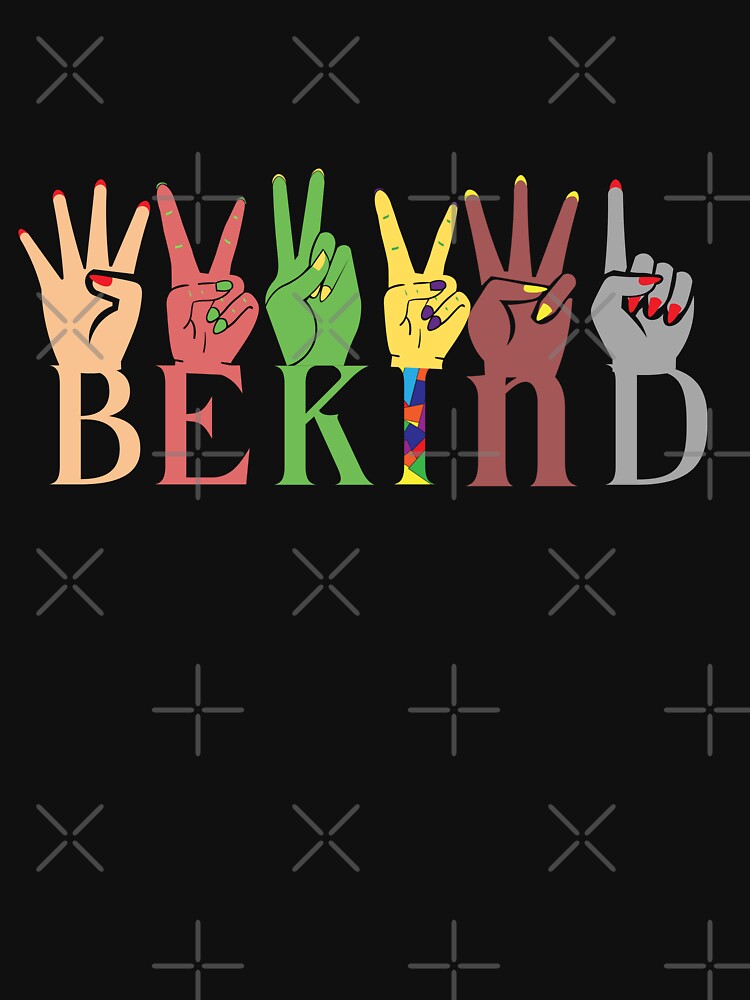 Be kind inspiration colorful graphic by Finolca Unisex