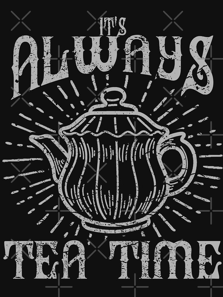 Tea Time Retro Vintage Distressed Design by JakeRhodes