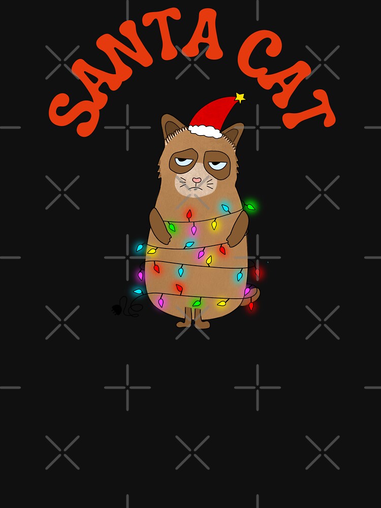 A Merry Christmas kitty cat Santa cat.  Cute Christmas cat funny gifts for cat lovers, cat owners and Christmas Enthusiasts by haRexia