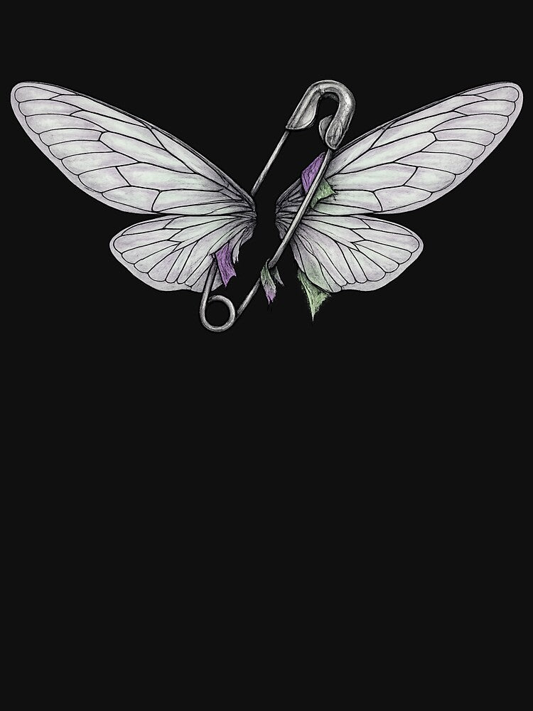 Fairy Grunge Safety Pin Wings by krish-prints Unisex
