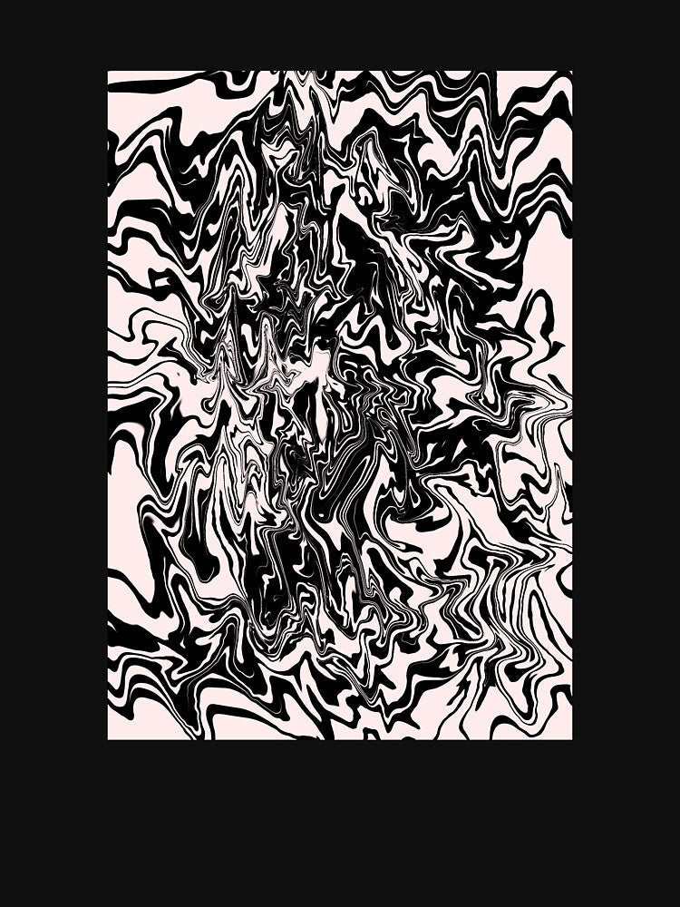 Psychedelic black n white Beautiful abstract stripes by Chatchot Unisex