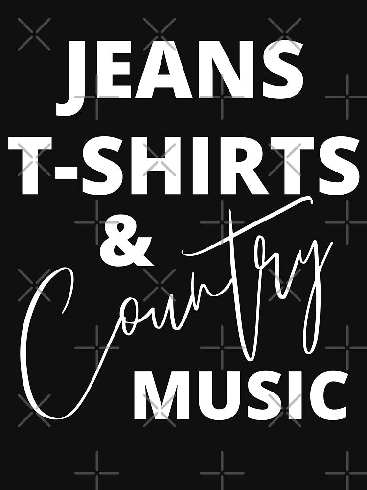 Jeans T shirts And Country Music For Country Music Lover And Country Singers As A Vintage Country Music by Funwithmusic