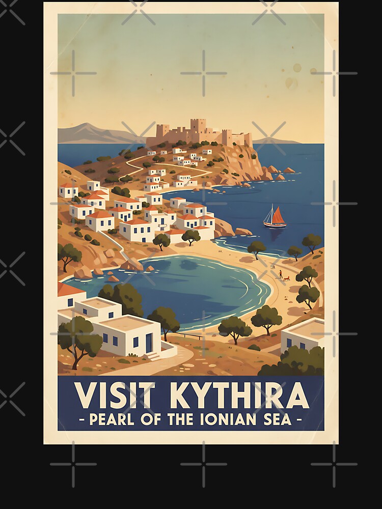 Kythira Greece, Greek Island Vintage Travel Tourism by TravelersGems Unisex