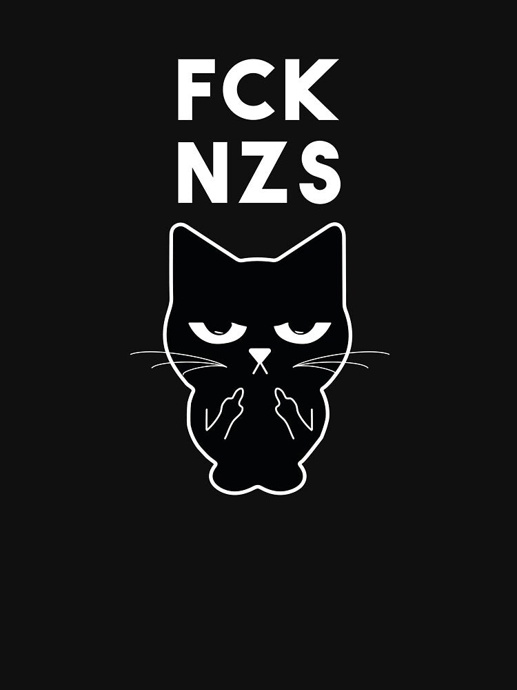 fck nzs cat middle finger by Shirt-Kaiser Unisex