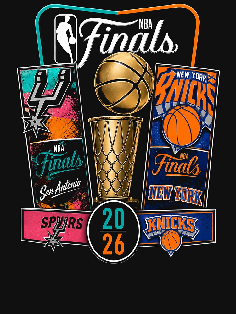 Stadium Essentials Knicks vs Spurs Finals 2026 Match Up by PinkiesArts Unisex