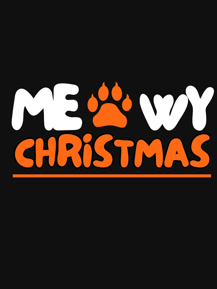 Meowy Christmas Cat Tree Ornament by PrintistryArt