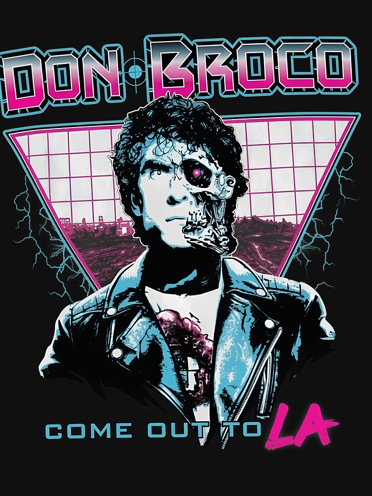 Broco Synthwave Portrait Retro Stage Graphic by Bassot-Studio Unisex