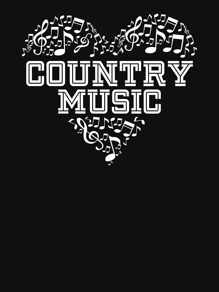 I Love Country Design Country Music Lover Gift Idea design graphic by Lisbob