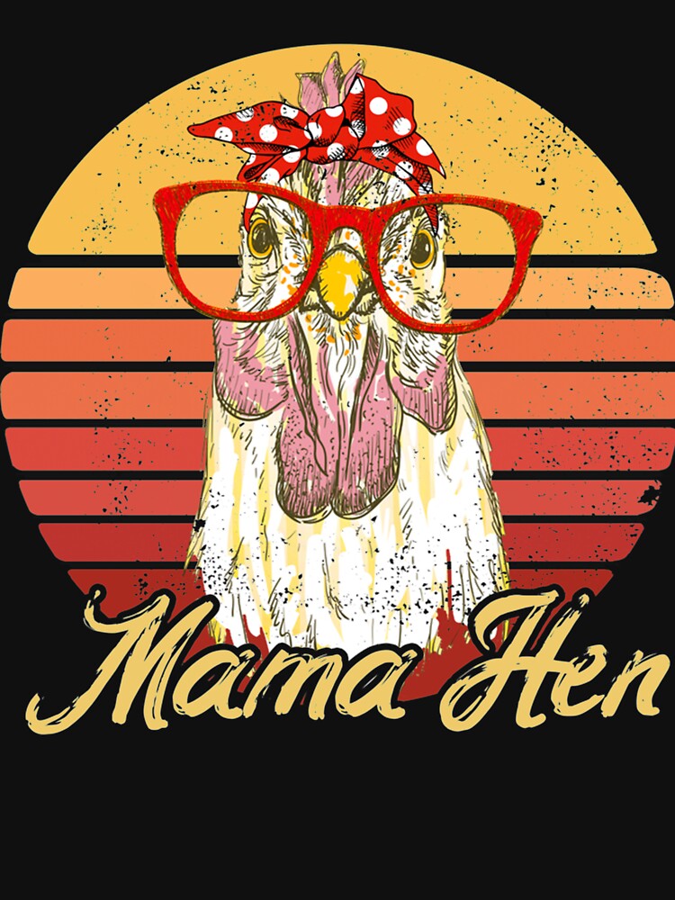 Vintage Mama Hen Chicken Gift for Mom Farm by Mastainich09