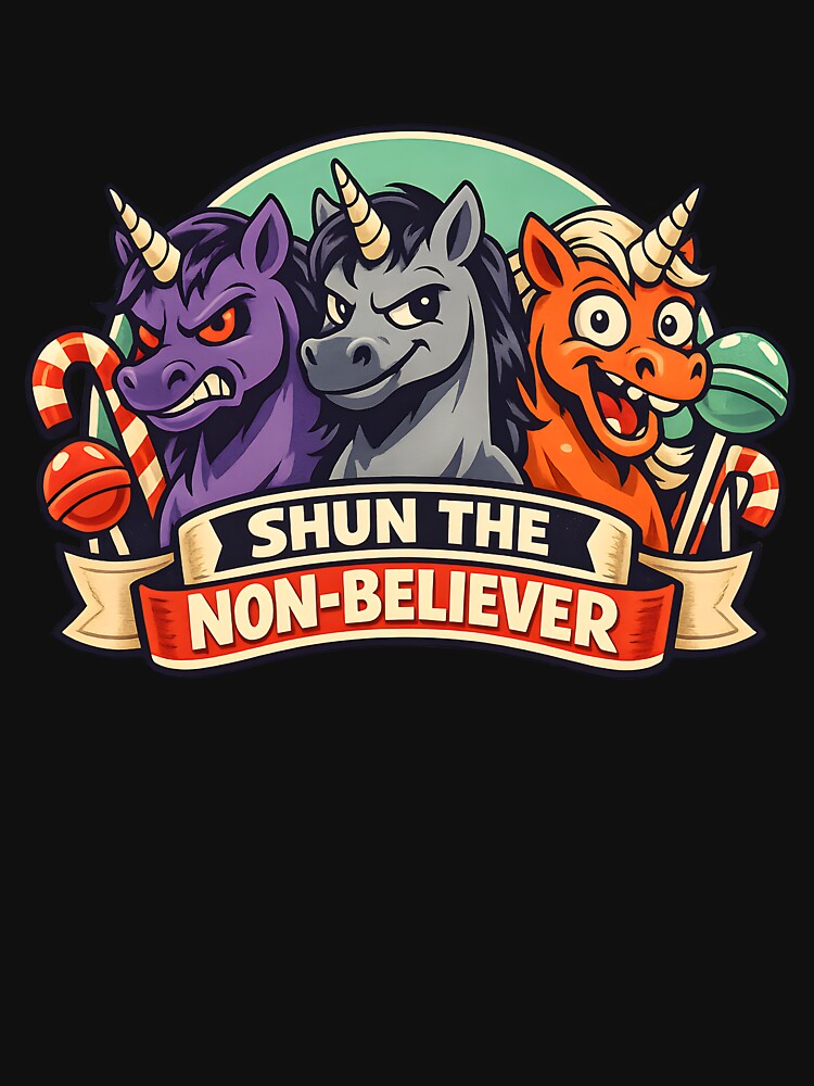 Shun the Non-Believer Unicorn Trio by VampimorPH Unisex