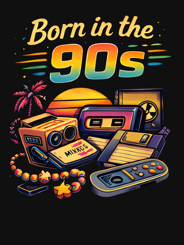 Born in the 90s – Retro Nostalgia Aesthetic Design by OPixStudio