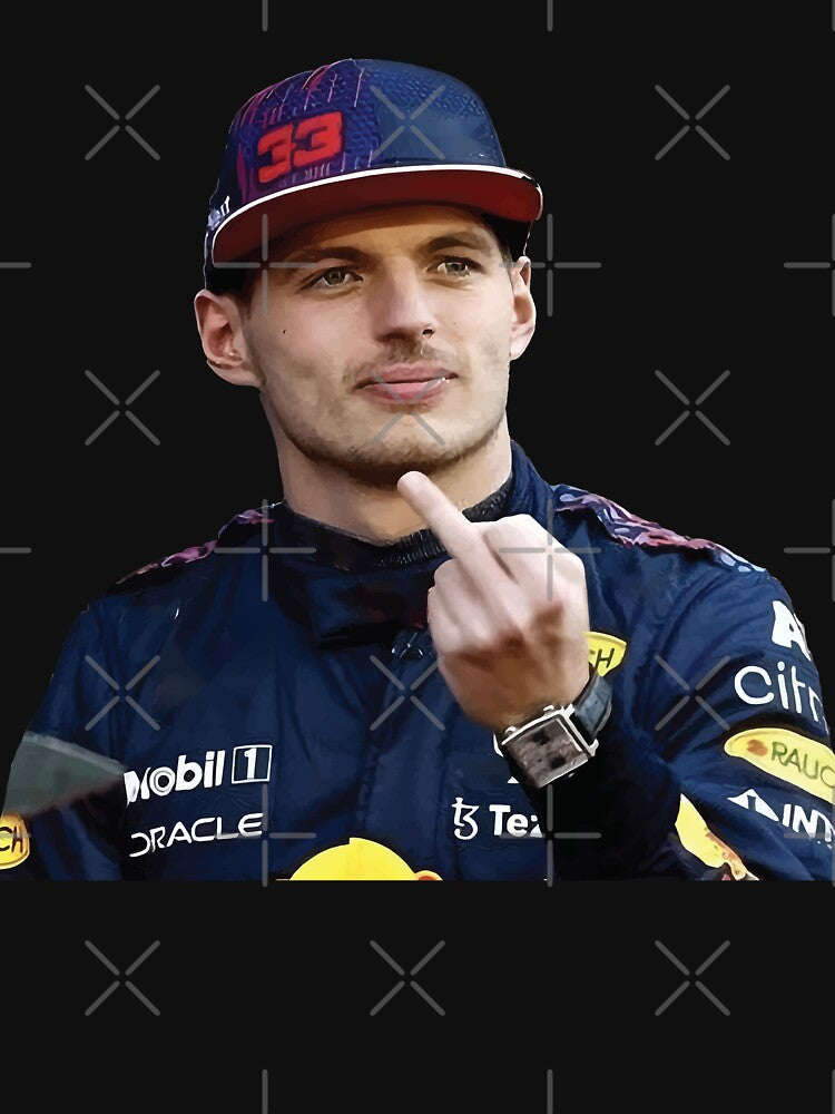 Max F1 Driver Middle Finger Meme Funny by FormulaGTee1 Unisex