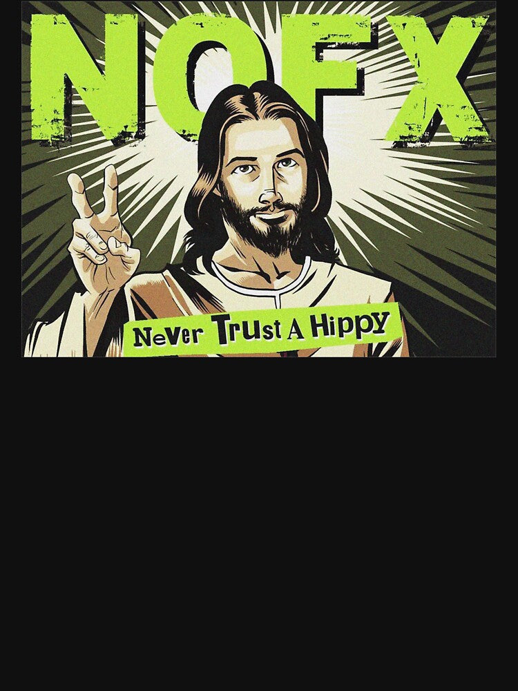 never trust a hippy by retqetr Unisex