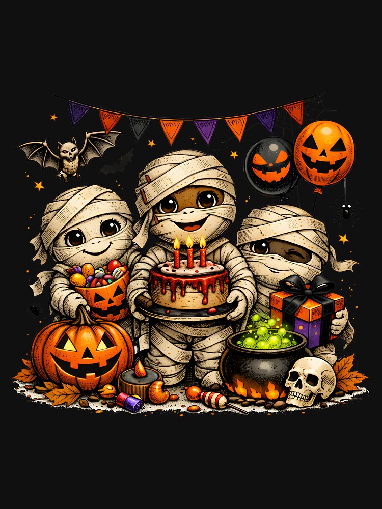 Mummy Family Birthday Spooky Squad Gift by RoyesButler