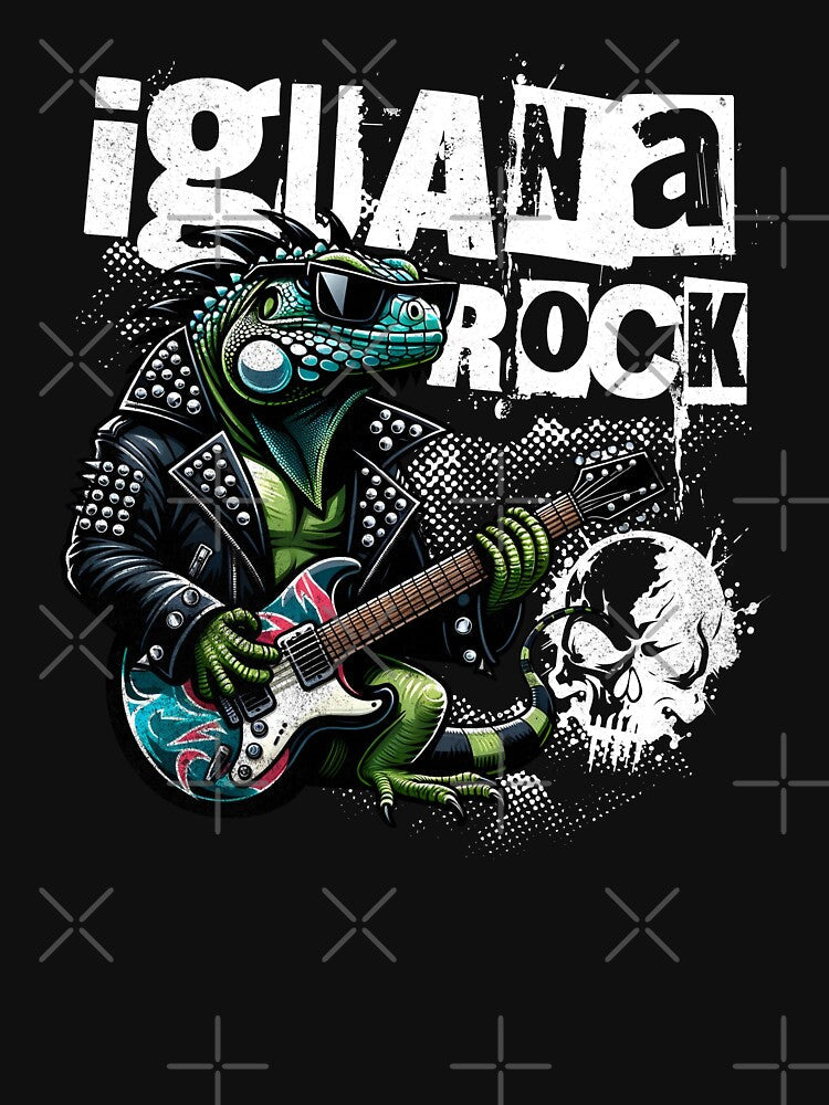 Iguana Rock Lizard Rocker by DetourShirts Unisex