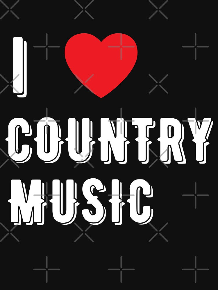 I Love Country Music For Country Music Lover And Country Singers - I Love Country Music by Funwithmusic