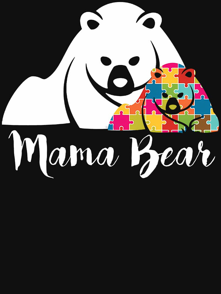Mama bear autism awareness mothers day by yandrowood359