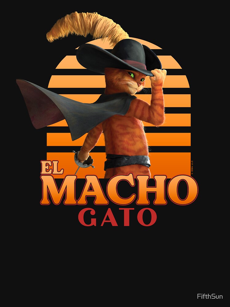 DreamWorks Puss In Boots: The Last Wish El Macho Gato Logo by FifthSun Unisex