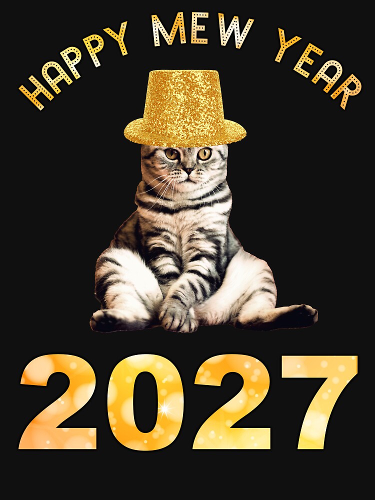 Happy Mew Year 2027 by Cat Lady Designs
