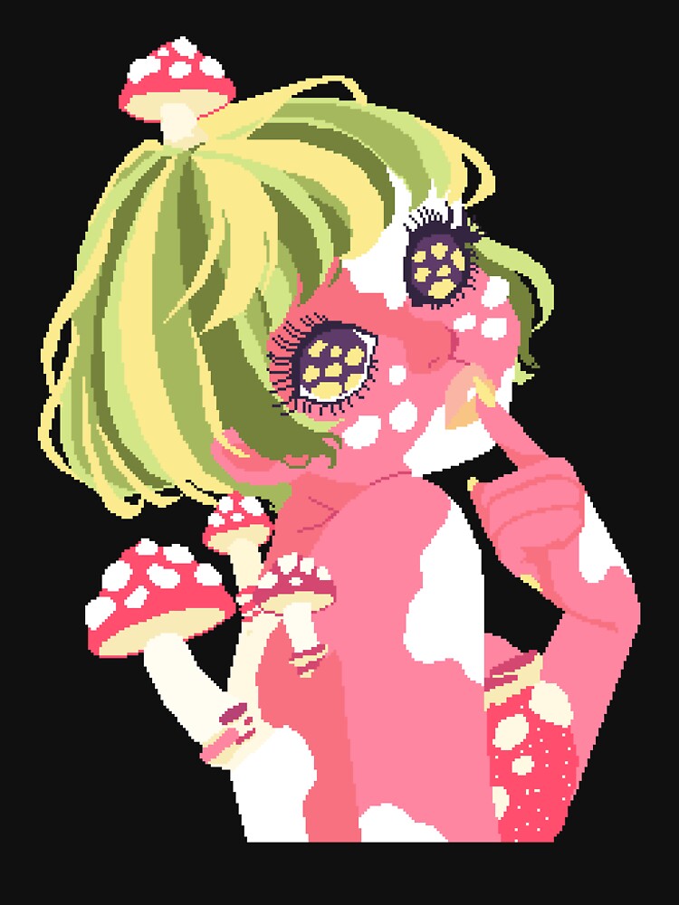 Pixel Mushroom Girl by LilSeashell Unisex