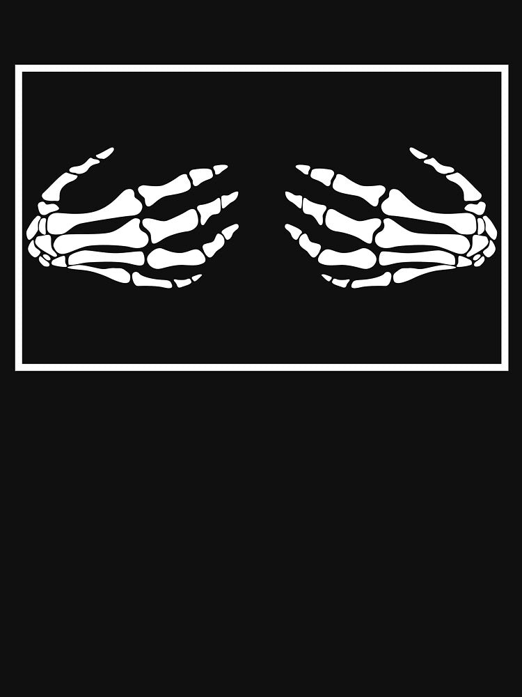 Skeleton Hands Reaching Dark Aesthetic Gothic Bone Hands Illustration by HYPNK