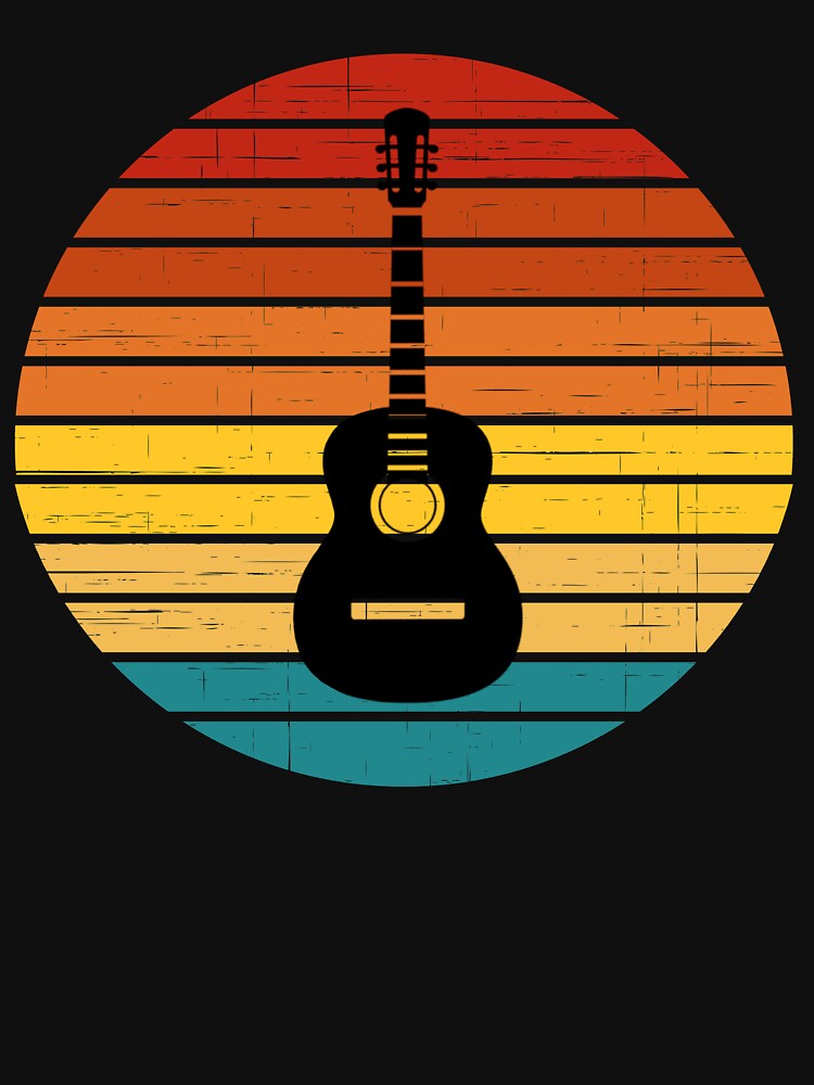 Retro Sunset Guitar by scons1234