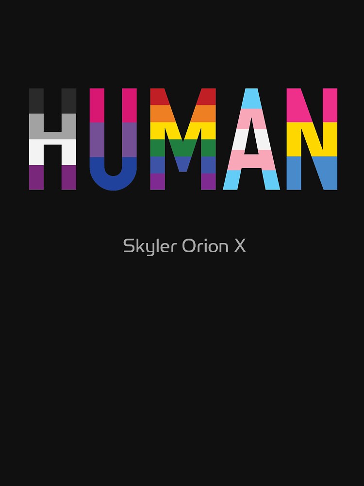 Human, Various Queer Flags 1 by Skyler Orion X Unisex