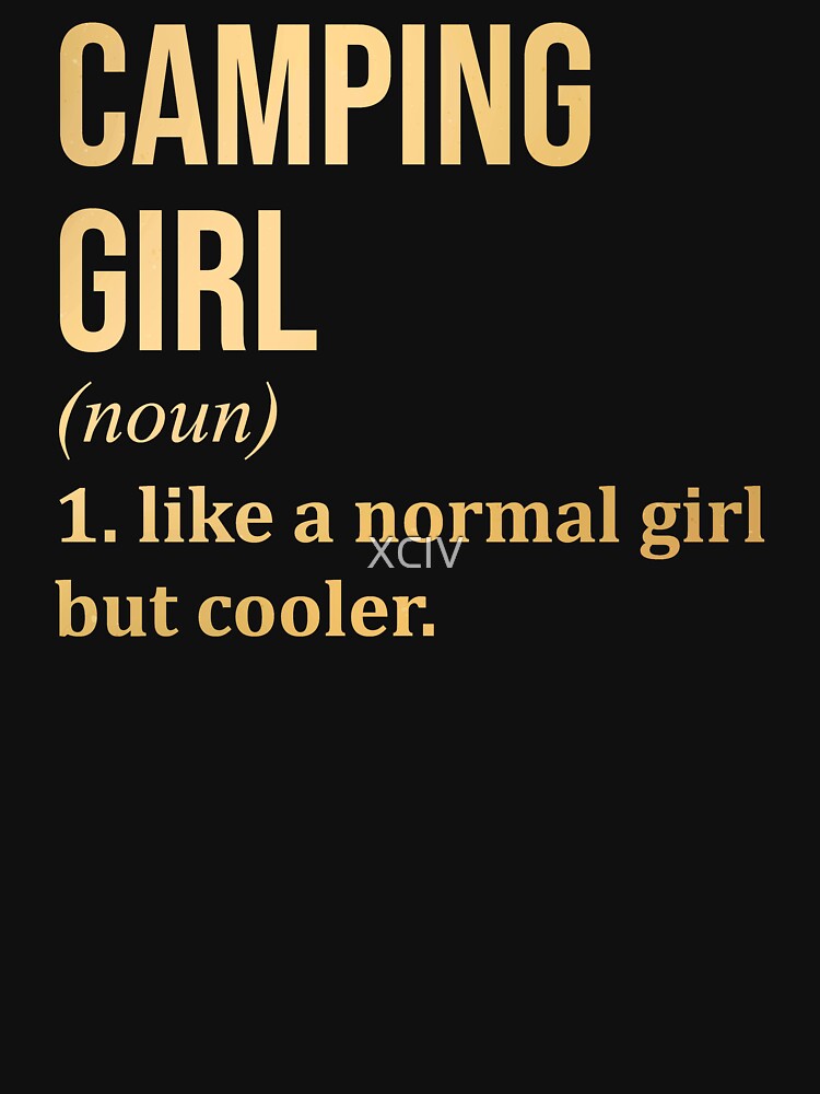 Camping Girl Definition in Gold by XCIV