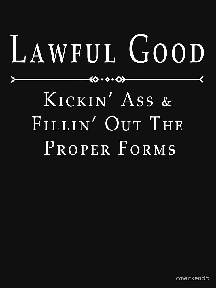 Lawful Good Roleplaying Alignment by cmaitken85