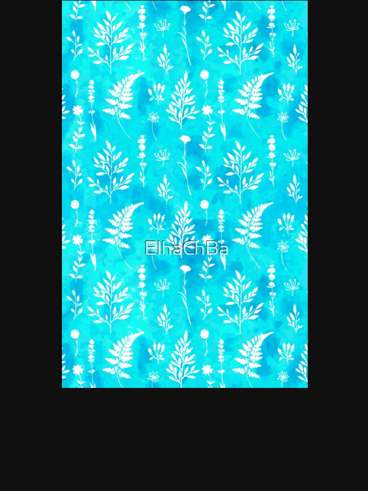 Floral blue by ElhaChBa Unisex