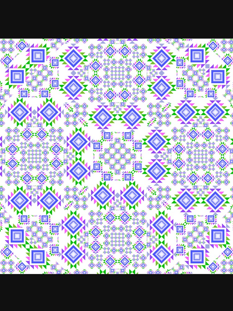 The violet modern square in seamless pattern by MyMemoriesArts Unisex