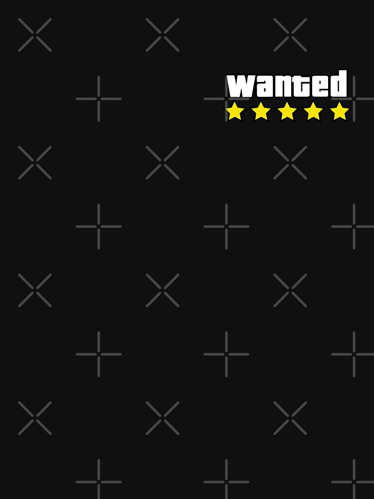 Wanted Level 5 Star - Video Game Aesthetic by LoFi-OG Unisex