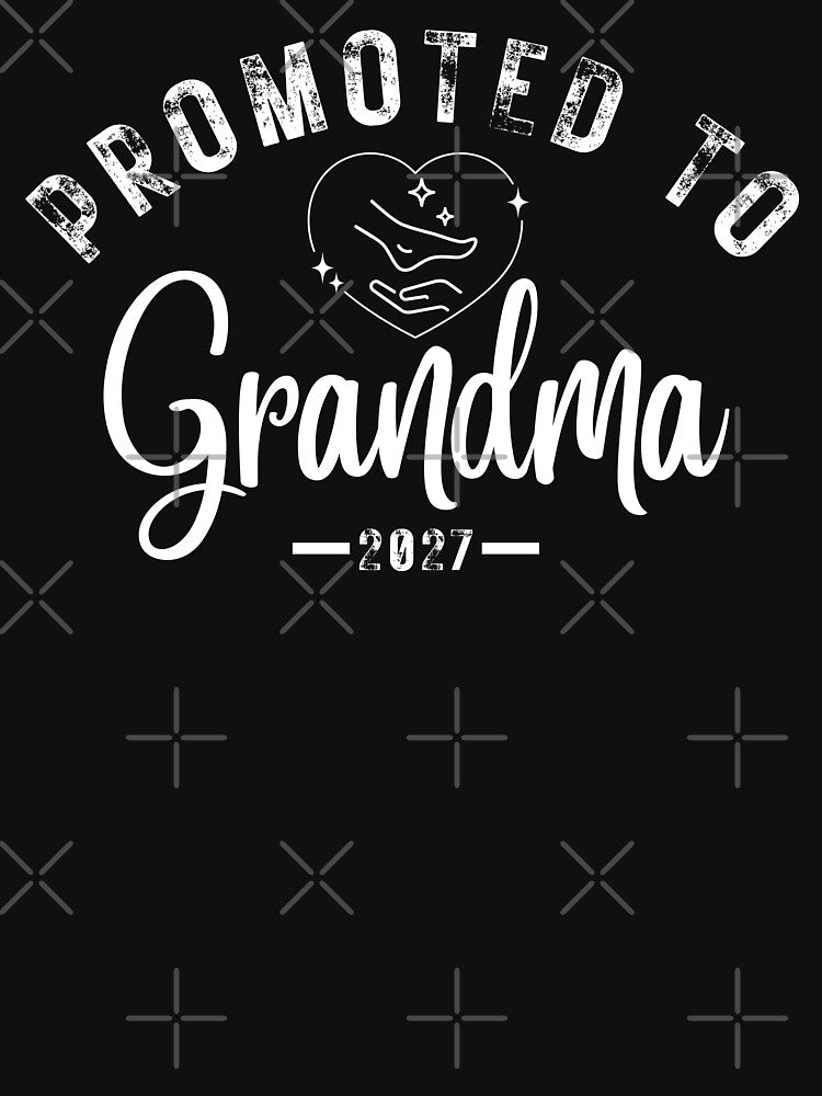 Promoted To Grandma Est 2027 – Vintage New Grandma Pregnancy Announcement Gift Design by Teetreasure2