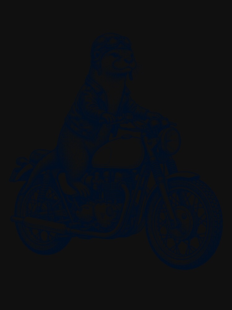 Funny Otter Motorcycle Motorbike Animal Lover by dian-rody-crest