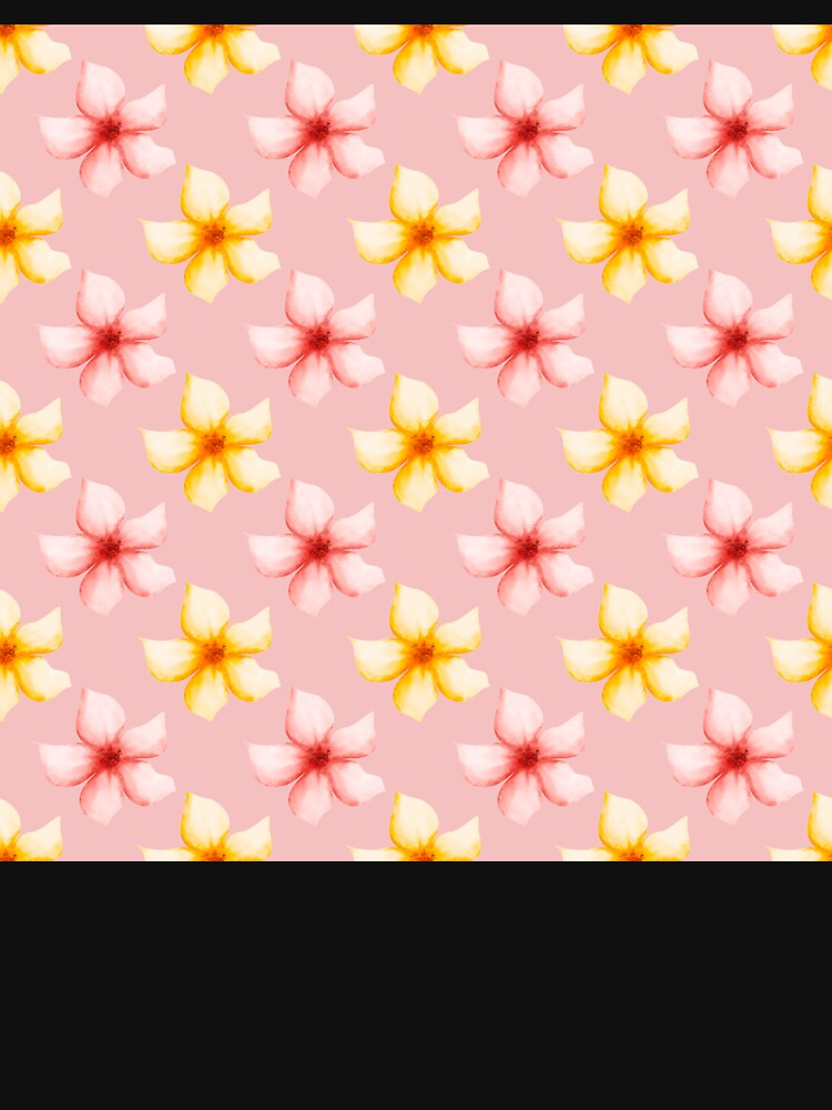 Pastel Pink and Yellow Floral Scarf — Pink Watercolor Flower Bandana & Lightweight Neck Scarf by FestivityFinds
