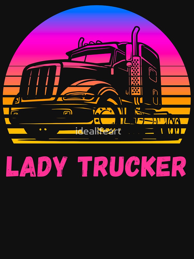 Lady trucker Trucker Lady trucker womens trucker women trucker by idealifeart