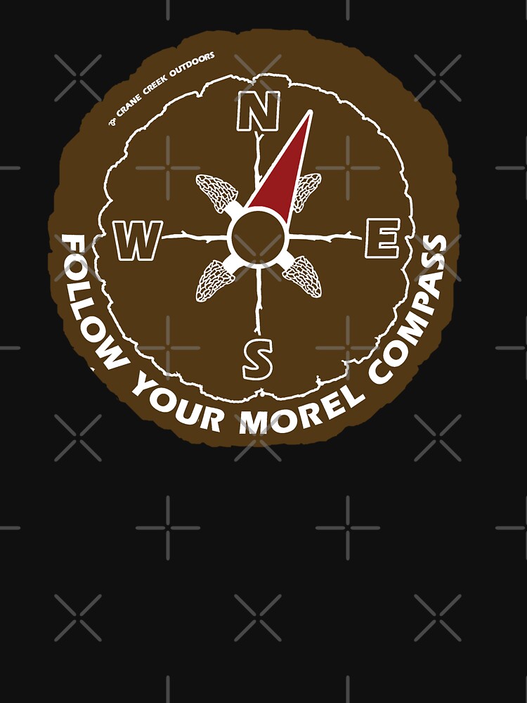 Morel Compass, Brown and White by CraneCreek