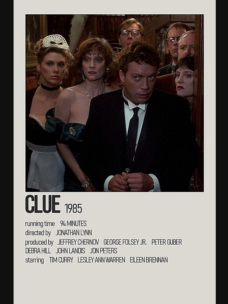 Clue Movie Poster by timetodieoldman Unisex